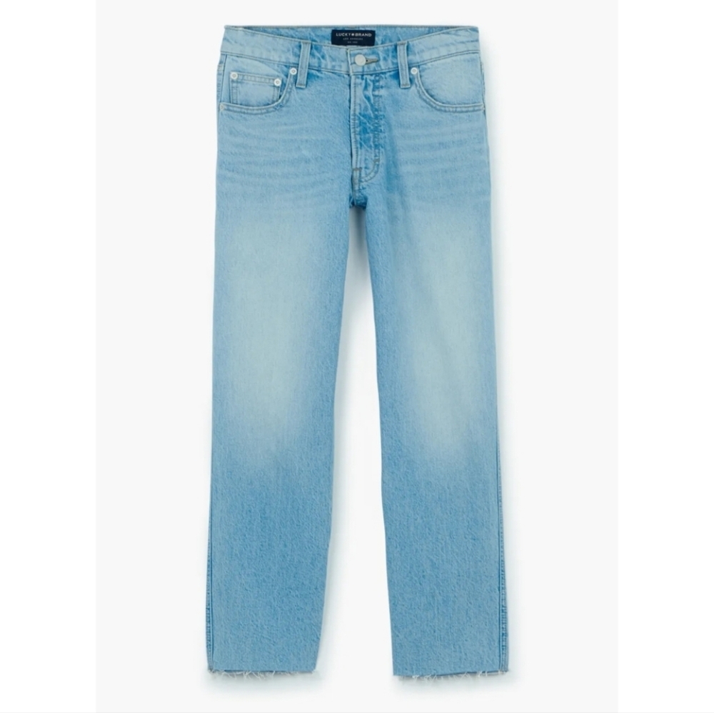 NWT Lucky Brand Mid Rise Authentic Straight Leg Cropped Jeans Size 10, 30 - Picture 13 of 13